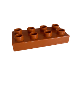 Lego Duplo kostka nugátová 4x2 úzká